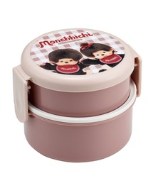 sanrio（サンリオ）の「(SK)【PEANUTS & sanrio & パペットスンスン & モンチッチ & ポケモン & おぱんちゅうさぎ & カルビー】丸型 ランチボックス 2段 フォーク付き[500ml]（お弁当箱）」