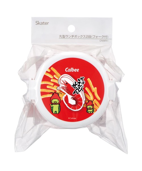 sanrio（サンリオ）の「(SK)【　sanrio / calbee / snoopy　】人気キャラの可愛さが調味料♪　丸型ランチボックスお弁当箱 2段 フォーク付き [500ml]（お弁当箱・キッズ・ピンク系/ピンク×イエロー/ホワイト×ピンク/モカ/ホワイト×レッド/オレンジ系1/オレンジ系2/ホワイト×グリーン/ホワイト系/イエロー× ブルー/レッド系・ONE SIZE）」の15枚目の写真