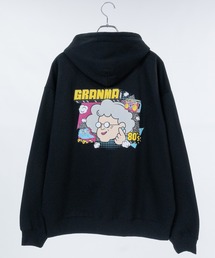 JOHN'S CLOSET（ジョンズクローゼット）の「【a】〔GRANMA/グランマ〕裏起毛 発泡プリント プルオーバーパーカー（パーカー）」