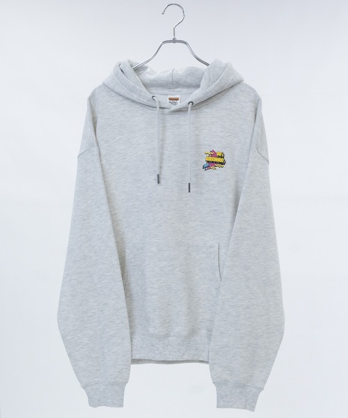 JOHN'S CLOSET(ジョンズクローゼット)の「【a】〔GRANMA/グランマ〕裏起毛 発泡プリント プルオーバーパーカー(パーカー・メンズ・アッシュグレー/ホワイト/ブラック・MEDIUM/LARGE)」の6枚目の写真