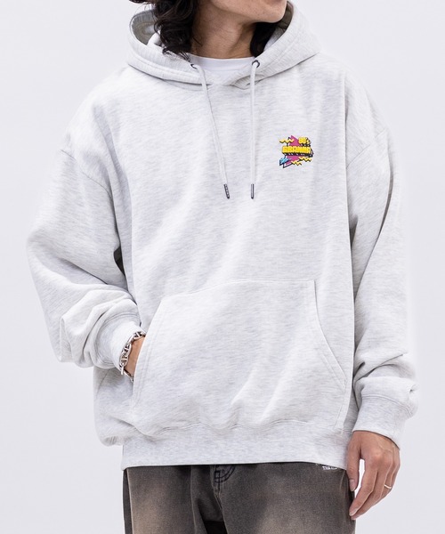 JOHN'S CLOSET(ジョンズクローゼット)の「【a】〔GRANMA/グランマ〕裏起毛 発泡プリント プルオーバーパーカー(パーカー・メンズ・アッシュグレー/ホワイト/ブラック・MEDIUM/LARGE)」の15枚目の写真