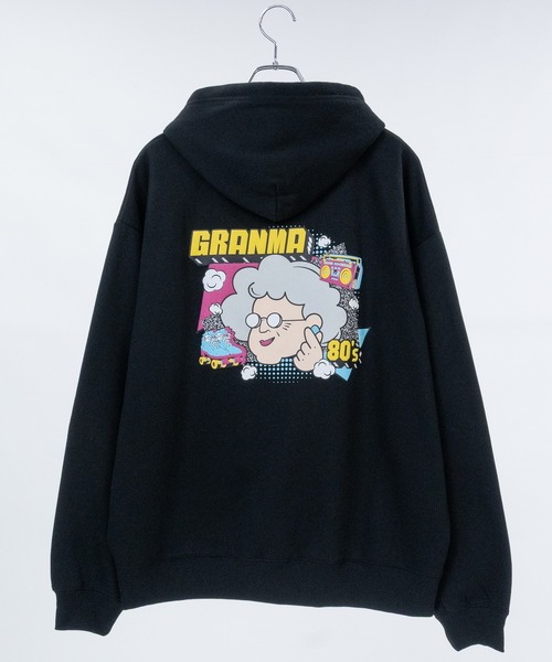 JOHN'S CLOSET(ジョンズクローゼット)の「【a】〔GRANMA/グランマ〕裏起毛 発泡プリント プルオーバーパーカー(パーカー・メンズ・アッシュグレー/ホワイト/ブラック・MEDIUM/LARGE)」の8枚目の写真