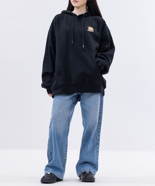 JOHN'S CLOSET(ジョンズクローゼット)の「【a】〔GRANMA/グランマ〕裏起毛 発泡プリント プルオーバーパーカー(パーカー・メンズ・アッシュグレー/ホワイト/ブラック・MEDIUM/LARGE)」の18枚目の写真