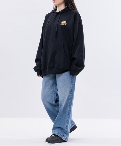 JOHN'S CLOSET(ジョンズクローゼット)の「【a】〔GRANMA/グランマ〕裏起毛 発泡プリント プルオーバーパーカー(パーカー・メンズ・アッシュグレー/ホワイト/ブラック・MEDIUM/LARGE)」の17枚目の写真