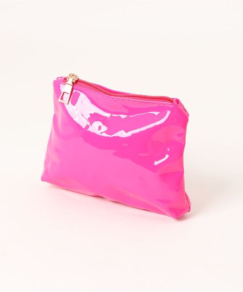 VIBGYOR Women(ヴィブジョー ウィメン)の「【float】ビビット カラー クリア ハンドバッグ/ショルダーバッグ【2way】 (ポーチ付き)(ハンドバッグ・レディース・ブラック/イエロー/グリーン/ピンク・FREE)」の14枚目の写真