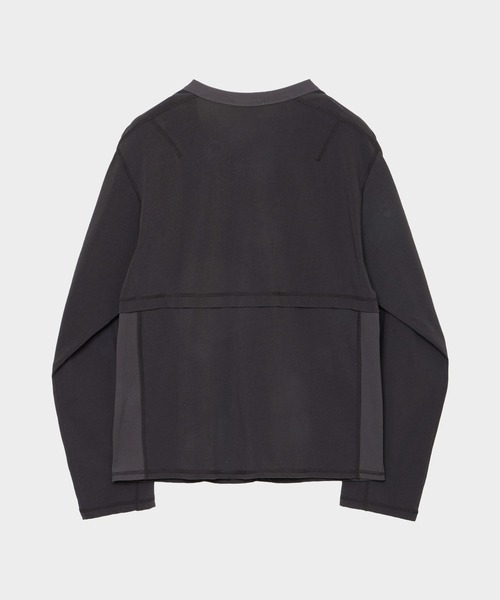 MATSUFUJI(マツフジ)の「Cotton Cardigan(カーディガン/ボレロ・メンズ・ダークグレー・2/3)」の2枚目の写真