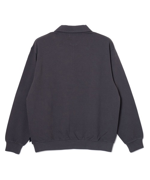 PENDLETON(ペンドルトン)の「PENDLETON/ペンドルトン ピグメントダイ エンブロイダリー ハーフジップ プルオーバー(スウェット・メンズ・チャコールグレー/モカ・MEDIUM/LARGE)」の5枚目の写真