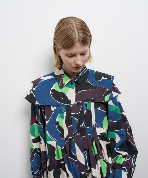 Art of Danceシャツワンピース（ワンピース）｜LANVIN en Bleu