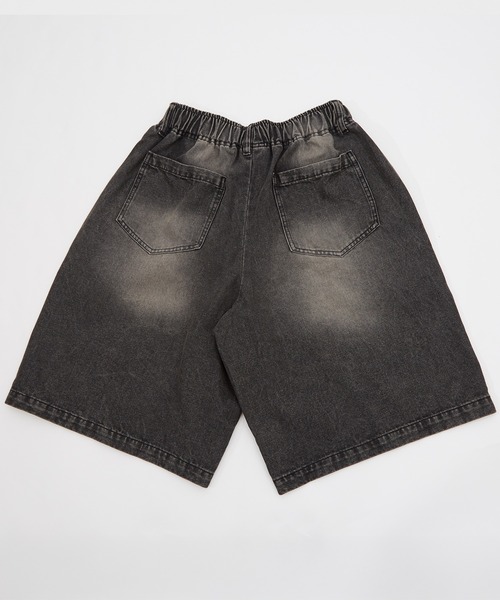 improves(インプローブス)の「デニム オーバー ダイ ワイド ショートパンツ 10oz(デニムパンツ・メンズ・ブラック/インディゴブルー・MEDIUM/LARGE)」の14枚目の写真