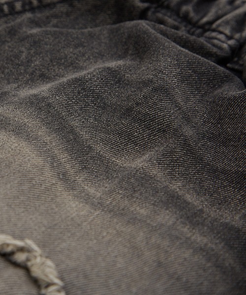 improves(インプローブス)の「デニム オーバー ダイ ワイド ショートパンツ 10oz(デニムパンツ・メンズ・ブラック/インディゴブルー・MEDIUM/LARGE)」の17枚目の写真