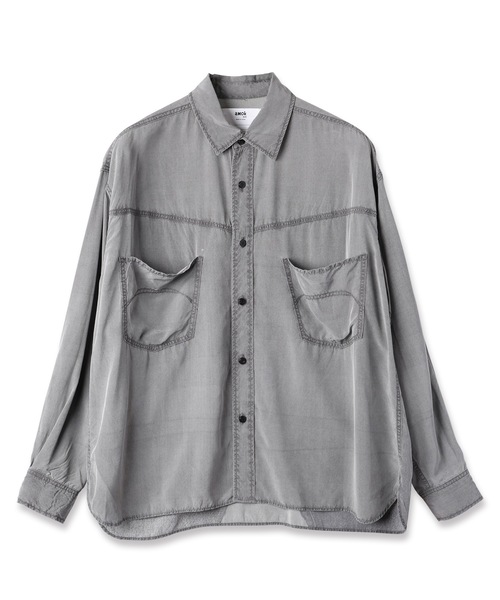 amok(アモク)の「WAISTCLOTH SHIRT(シャツ/ブラウス・メンズ・ブラック/インディゴブルー・L/M/S)」の2枚目の写真