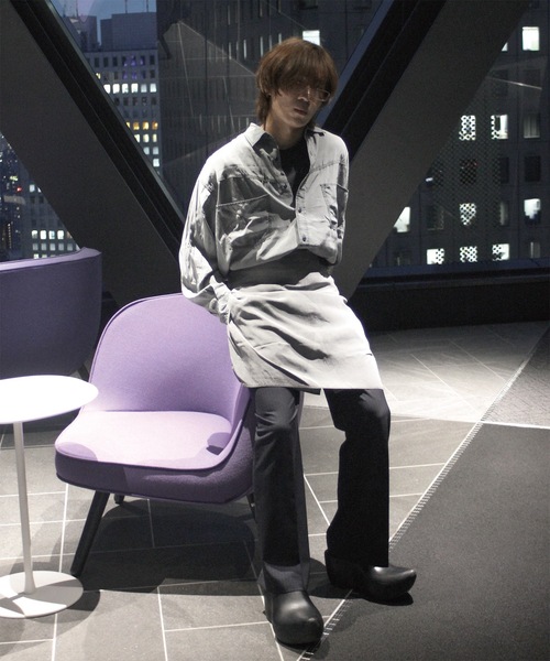 amok(アモク)の「WAISTCLOTH SHIRT(シャツ/ブラウス・メンズ・ブラック/インディゴブルー・L/M/S)」の7枚目の写真