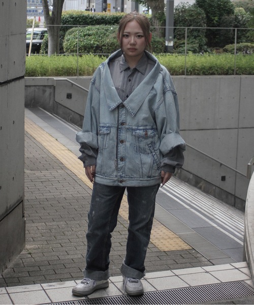 amok(アモク)の「WAISTCLOTH SHIRT(シャツ/ブラウス・メンズ・ブラック/インディゴブルー・L/M/S)」の10枚目の写真