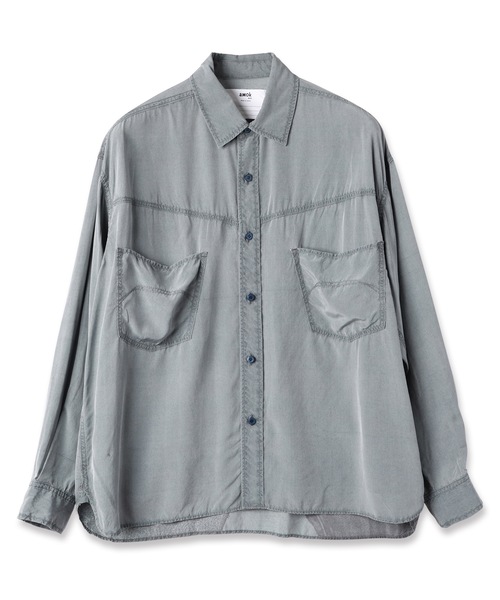 amok(アモク)の「WAISTCLOTH SHIRT(シャツ/ブラウス・メンズ・ブラック/インディゴブルー・L/M/S)」の13枚目の写真