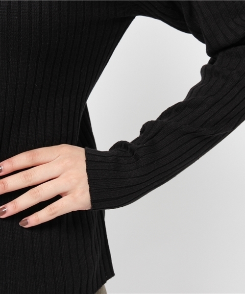 Chico（チコ）の「【who's who Chico】ハイネックリブニット（ニット/セーター・レディース・アイボリー/ベージュ/ブラック/グレー・FREE）」の9枚目の写真