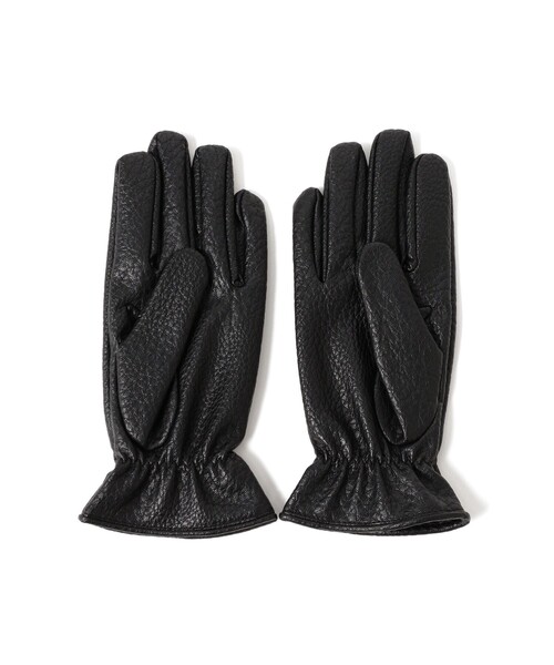 B:MING by BEAMS(ビーミングバイビームス)の「フェイク レザー グローブ(手袋・メンズ・イエロー系その他5/ブラック・ONE SIZE)」の3枚目の写真