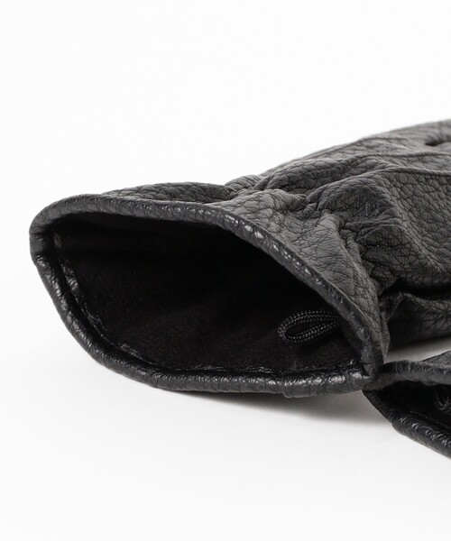 B:MING by BEAMS(ビーミングバイビームス)の「フェイク レザー グローブ(手袋・メンズ・イエロー系その他5/ブラック・ONE SIZE)」の5枚目の写真