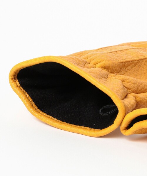 B:MING by BEAMS(ビーミングバイビームス)の「フェイク レザー グローブ(手袋・メンズ・イエロー系その他5/ブラック・ONE SIZE)」の8枚目の写真