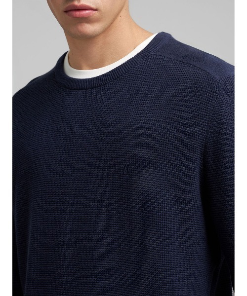 REPLAY（リプレイ）の「コットンウール ワッフルニット（ニット/セーター・メンズ・インディゴブルー・X-LARGE/MEDIUM/SMALL/LARGE）」の5枚目の写真