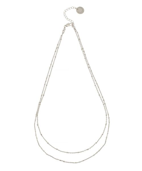 LAGUNAMOON（ラグナムーン）の「LADYダブルチェーンネックレス 結婚式 お呼ばれ（ネックレス・レディース・シルバー/ゴールド・FREE）」の8枚目の写真