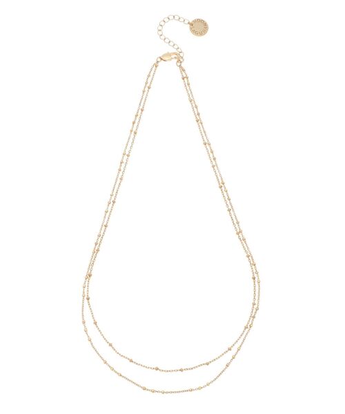 LAGUNAMOON（ラグナムーン）の「LADYダブルチェーンネックレス 結婚式 お呼ばれ（ネックレス・レディース・シルバー/ゴールド・FREE）」の5枚目の写真