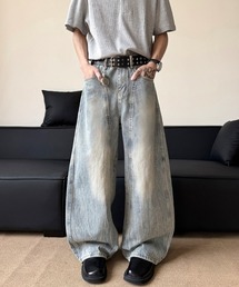 Ressaca（レサーカ）の「ワイドシルエットユーズド加工デニムパンツ（デニムパンツ・レディース）」