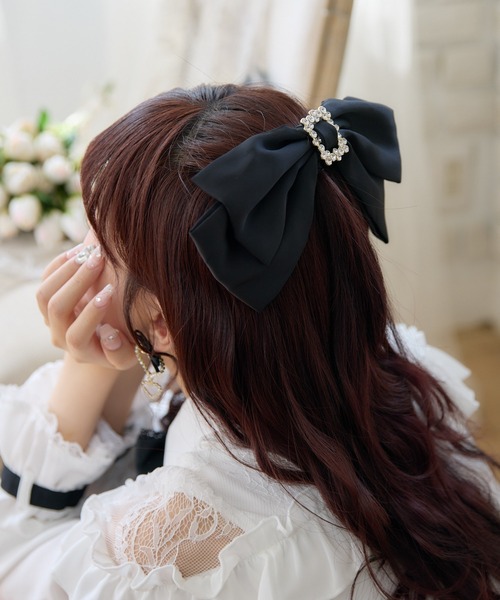 スクエアビジュBIGリボンバレッタ（バレッタ/ヘアクリップ）｜ROJITA