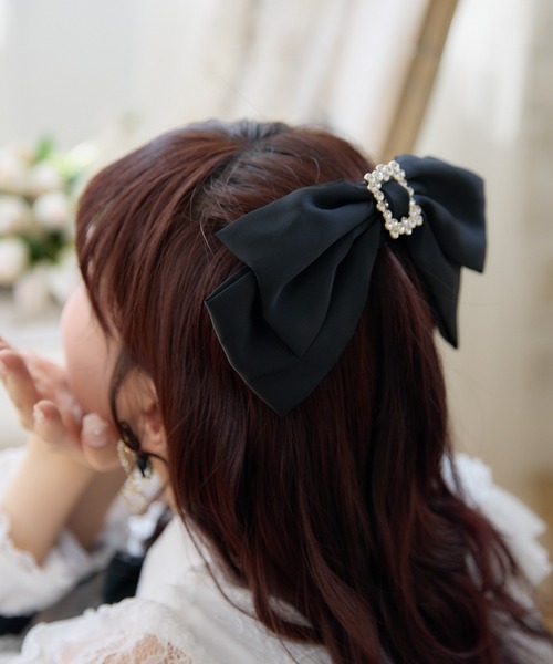 スクエアビジュBIGリボンバレッタ（バレッタ/ヘアクリップ）｜ROJITA