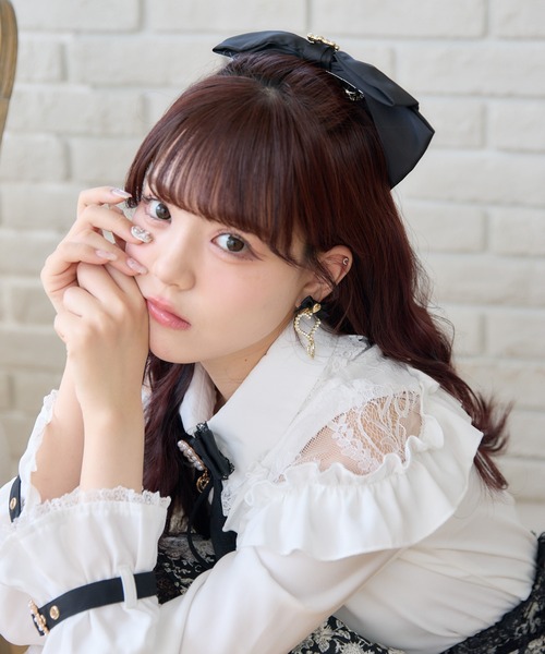 ROJITA（ロジータ）の「スクエアビジュBIGリボンバレッタ（バレッタ/ヘアクリップ・レディース・ホワイト/ピンク/ボルドー/ブラック・FREE）」の16枚目の写真