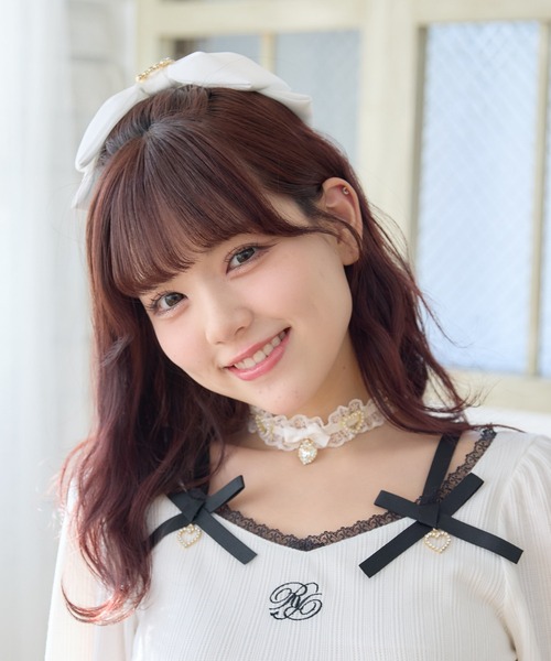 ROJITA（ロジータ）の「スクエアビジュBIGリボンバレッタ（バレッタ/ヘアクリップ・レディース・ホワイト/ピンク/ボルドー/ブラック・FREE）」の17枚目の写真