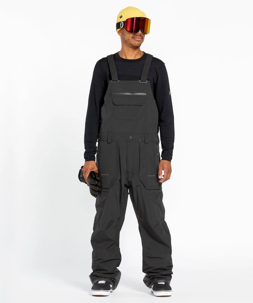 VOLCOM(ボルコム)の「【VOLCOM/ボルコム】 Mens Rain Gore-Tex Bib Overalls /ゴアテックススキースノーボードビブパンツ(その他パンツ・メンズ・レッド系その他/ブラック・MEDIUM/LARGE/SMALL/X-LARGE)」の2枚目の写真