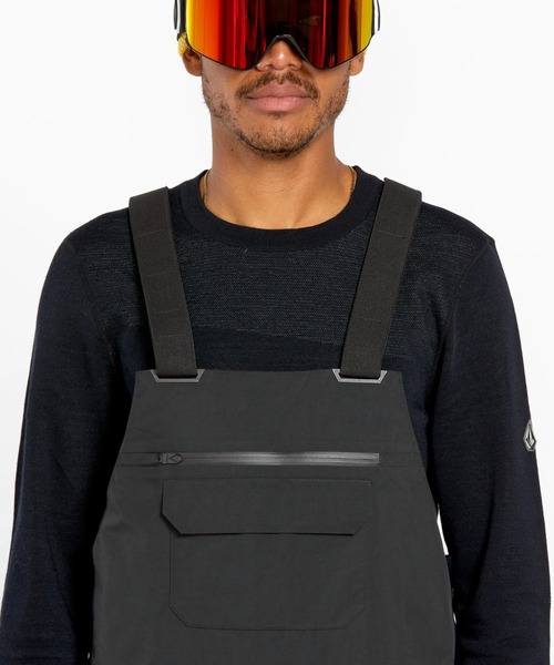 VOLCOM(ボルコム)の「【VOLCOM/ボルコム】 Mens Rain Gore-Tex Bib Overalls /ゴアテックススキースノーボードビブパンツ(その他パンツ・メンズ・レッド系その他/ブラック・MEDIUM/LARGE/SMALL/X-LARGE)」の6枚目の写真