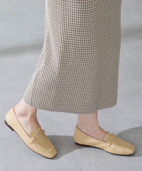 WA ORiental TRaffic（ダブルエーオリエンタルトラフィック）の「2025秋冬新作スクエアトゥモチーフバブーシュローファー/52308（パンプス・レディース・ブラウン/イエロー/ブラック・34/35/36/37/38/39/40/41/42/33/43）」の4枚目の写真