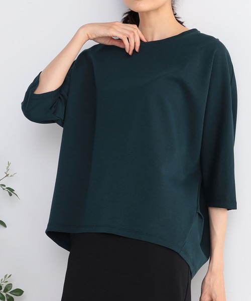 GALLORIA（ギャローリア）の「ドルマンプルオーバー（Tシャツ/カットソー・レディース・マスタード/グリーン/チャコールグレー・M/L/S/LL）」の3枚目の写真