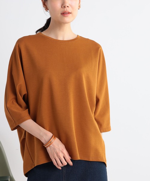 GALLORIA（ギャローリア）の「ドルマンプルオーバー（Tシャツ/カットソー・レディース・マスタード/グリーン/チャコールグレー・M/L/S/LL）」の12枚目の写真