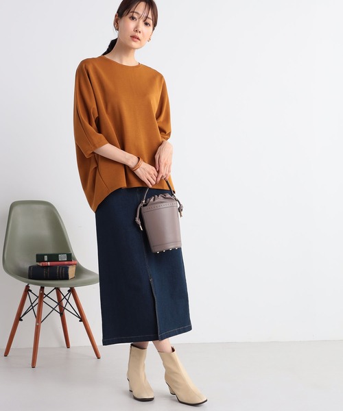 GALLORIA（ギャローリア）の「ドルマンプルオーバー（Tシャツ/カットソー・レディース・マスタード/グリーン/チャコールグレー・M/L/S/LL）」の15枚目の写真