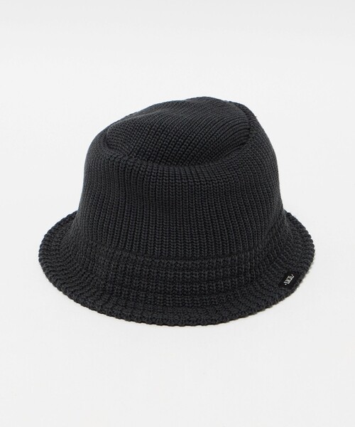 RACAL（ラカル）の「＜Racal＞ニット バケット ハット（ハット・メンズ・ブラック/ダークグレー・FREE）」の5枚目の写真
