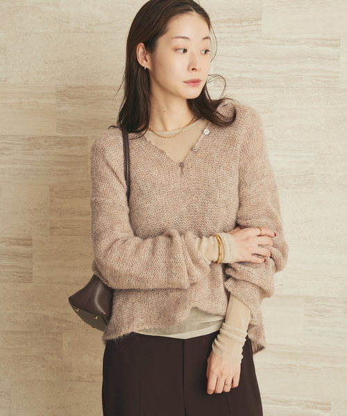 ALPACA MIX BUTTON ニット（ニット/セーター）｜Plage（プラージュ）の