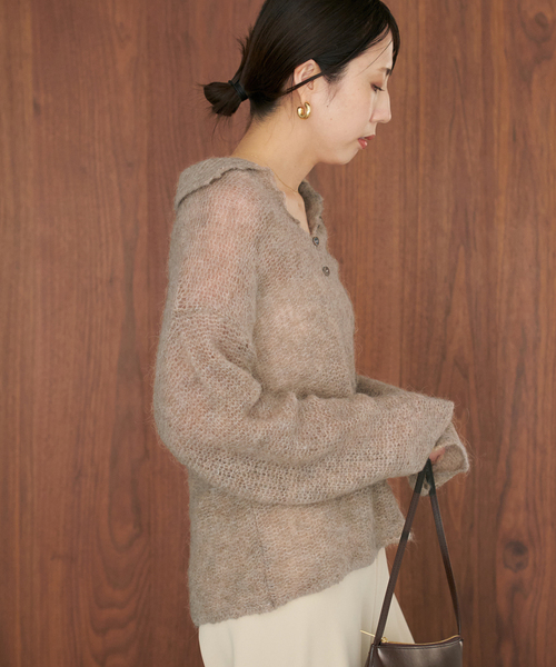 ALPACA MIX BUTTON ニット（ニット/セーター）｜Plage（プラージュ）の