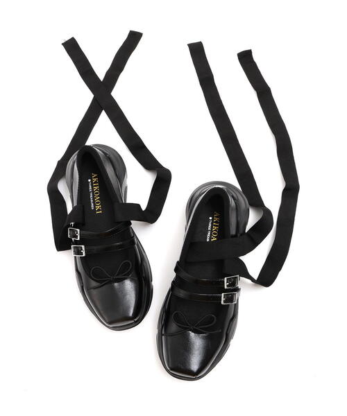 AKIKOAOKI(アキコアオキ)の「AKIKOAOKI /アキコアオキ/別注Giselle BLACK(バレエシューズ・レディース・ブラック・35/36/37/38/39)」の14枚目の写真