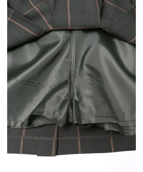 MERCURYDUO(マーキュリーデュオ)の「ベルト付きチェックプリーツミニスカパン(スカート・レディース・ブラウン/ダークグリーン/グレー・MEDIUM/SMALL)」の15枚目の写真