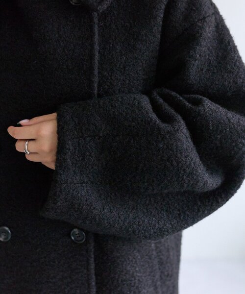 25AWシャギーミドルコート（その他アウター）｜mystic（ミスティック