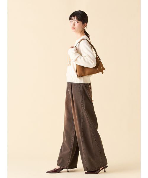 LILY BROWN（リリーブラウン）の「【LILY BROWN ×ANNA SUI】バタフライLily Bearニット（ニット/セーター・レディース・ミント/パープル/ネイビー/オフホワイト・F）」の17枚目の写真