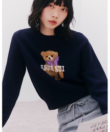 【LilyBrown】LWNT204037 コアラ アニマル ニット プルオーバー長袖ニットセーター LILY BROWN（リリーブラウン） LWNT204037 コアラ アニマル ニット