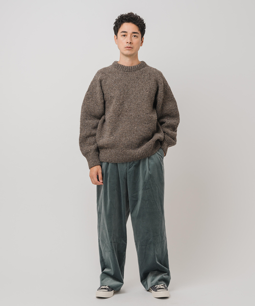 EDIFICE（エディフィス）の「E. アルパカ ネップ ハンドニット（ニット/セーター・メンズ・オートミール/グレー/ブラック・LARGE/MEDIUM）」の7枚目の写真