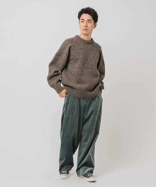 EDIFICE（エディフィス）の「E. アルパカ ネップ ハンドニット（ニット/セーター・メンズ・オートミール/グレー/ブラック・LARGE/MEDIUM）」の8枚目の写真