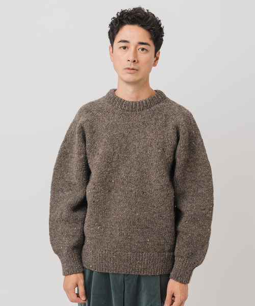 EDIFICE（エディフィス）の「E. アルパカ ネップ ハンドニット（ニット/セーター・メンズ・オートミール/グレー/ブラック・LARGE/MEDIUM）」の9枚目の写真