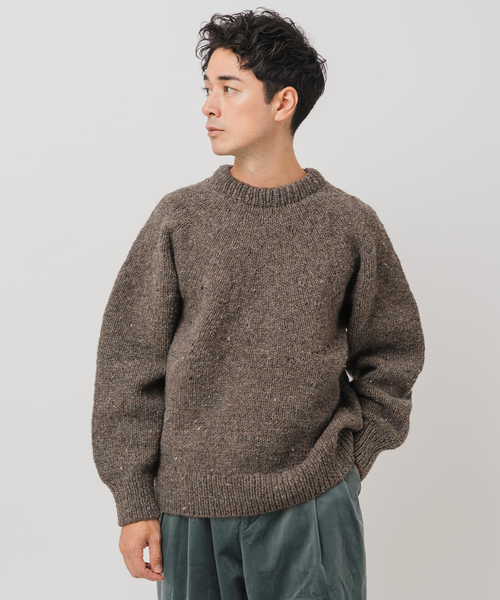 EDIFICE（エディフィス）の「E. アルパカ ネップ ハンドニット（ニット/セーター・メンズ・オートミール/グレー/ブラック・LARGE/MEDIUM）」の11枚目の写真