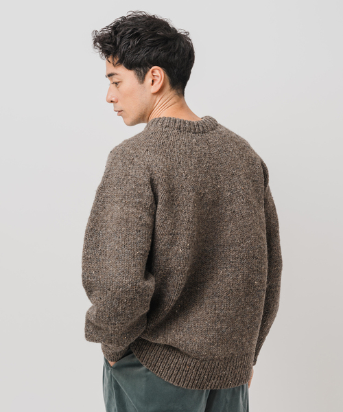 EDIFICE（エディフィス）の「E. アルパカ ネップ ハンドニット（ニット/セーター・メンズ・オートミール/グレー/ブラック・LARGE/MEDIUM）」の13枚目の写真