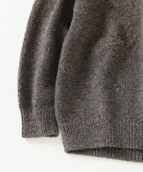 EDIFICE（エディフィス）の「E. アルパカ ネップ ハンドニット（ニット/セーター・メンズ・オートミール/グレー/ブラック・LARGE/MEDIUM）」の18枚目の写真